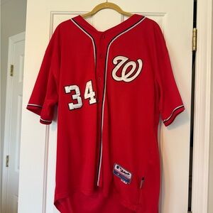 Majestic Red Authentic Collection Jersey